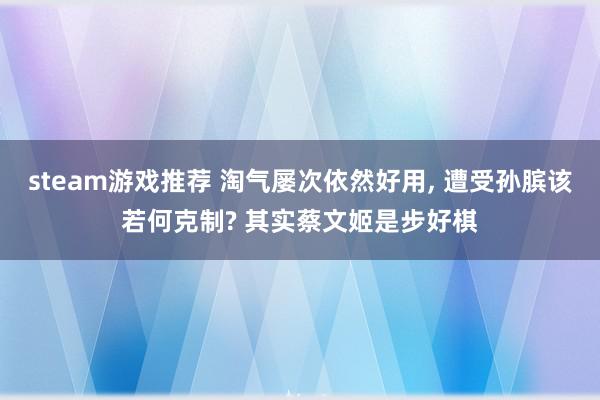 steam游戏推荐 淘气屡次依然好用, 遭受孙膑该若何克制? 其实蔡文姬是步好棋