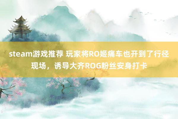 steam游戏推荐 玩家将RO姬痛车也开到了行径现场，诱导大齐ROG粉丝安身打卡