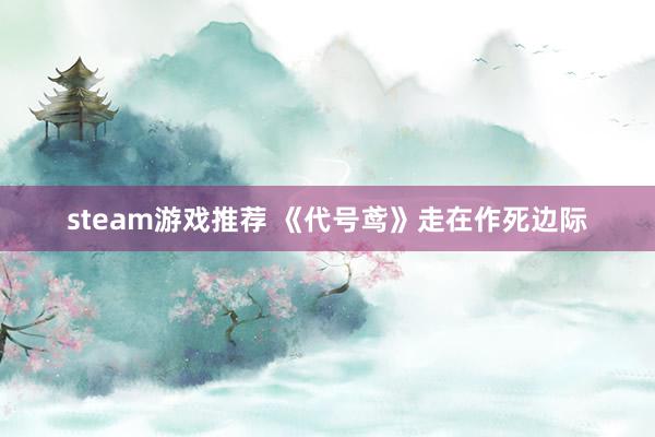 steam游戏推荐 《代号鸢》走在作死边际